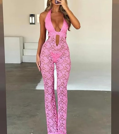 Lace Jump Suit
