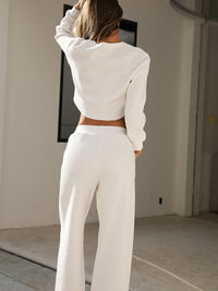 Waffle-Knit 2 Piece Lounge Set 3