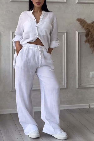 Casual Linen Vacation Set