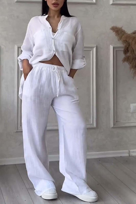 Casual Linen Vacation Set