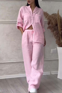 Casual Linen Vacation Set 4