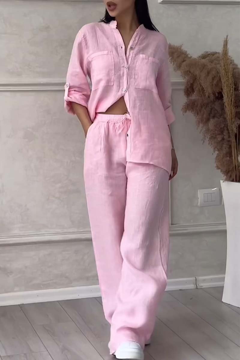 Casual Linen Vacation Set 4